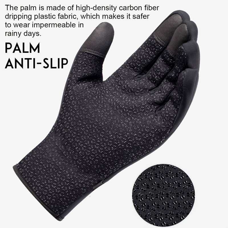 Outdoor Sports Gloves Short Plus Velvet Windproof Waterproof