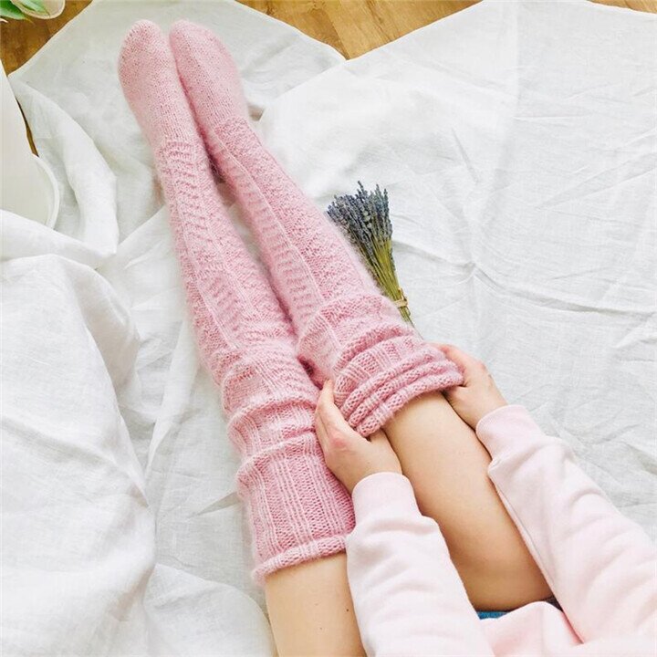 Black Friday 50% OFF - 🎁PeakRoo Warm Over Knee Extra Long Knitted Socks