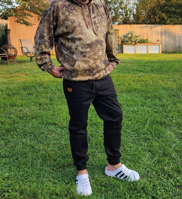 Men‘s Casual Joggers Pants - Cotton Drawstring Chino Cargo Pants Hiking Outdoor Twill Track Jogging Sweatpants Pants