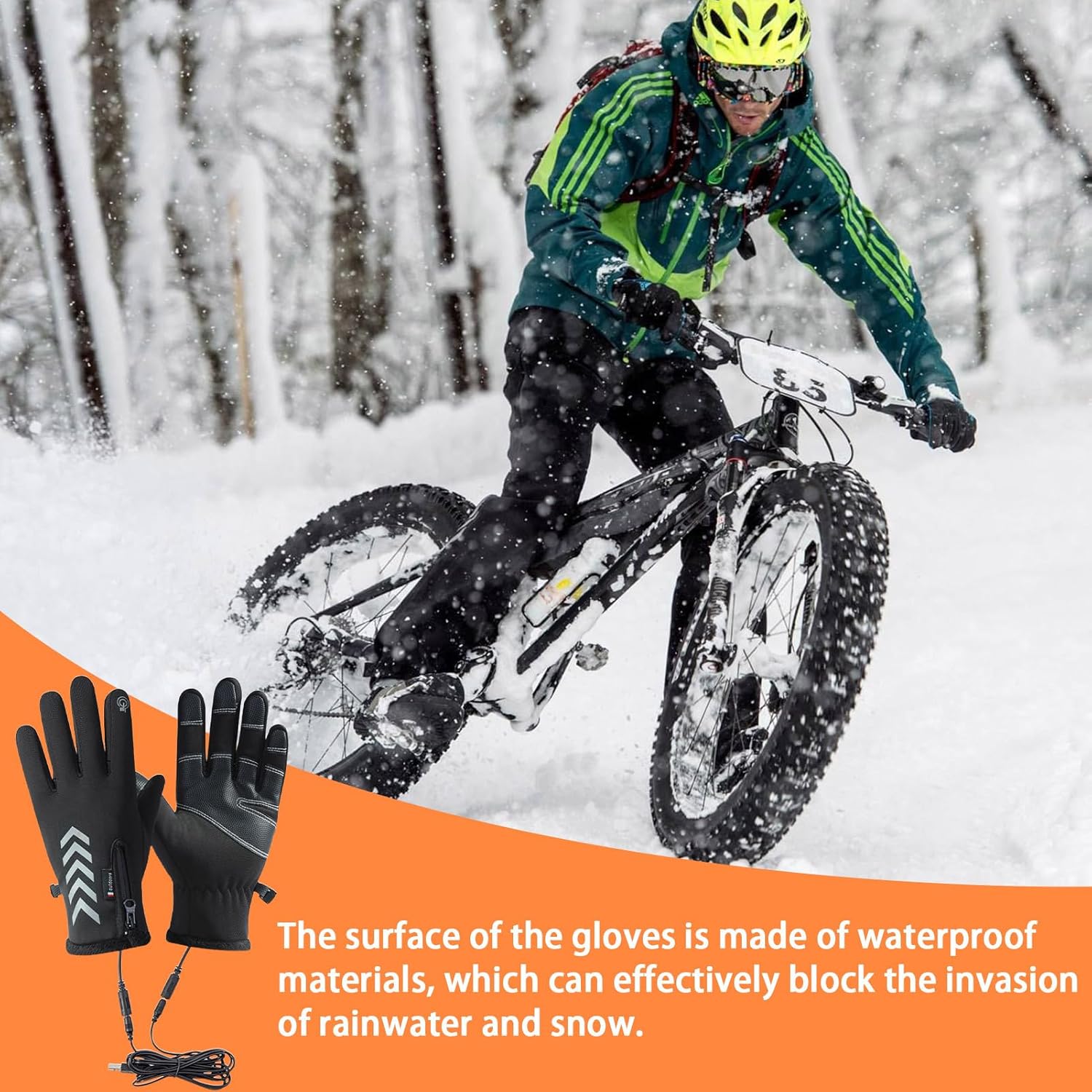 Winter USB Heated Warm Gloves