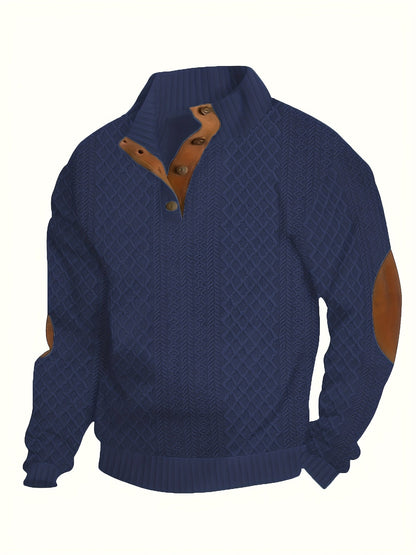 Men’s Stand Collar Casual Shirt – Modern Outdoor Style