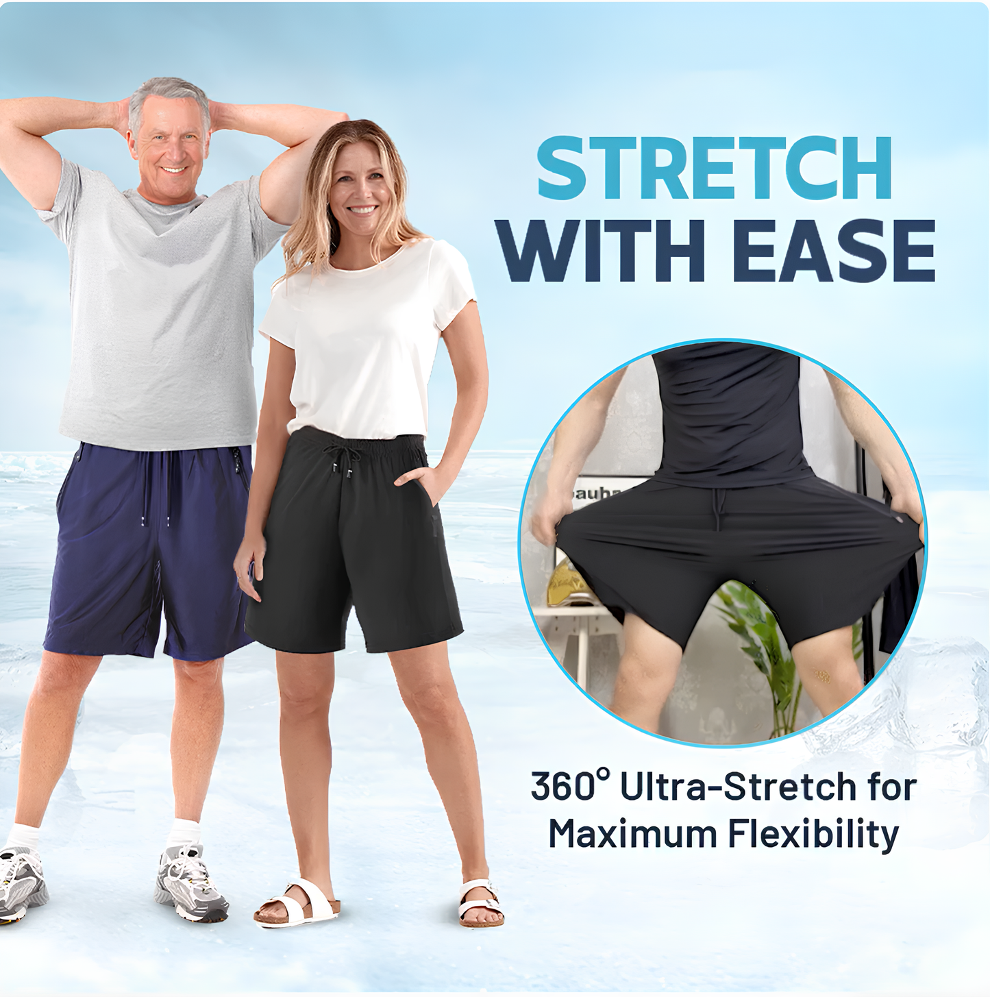 Ice Silk Stretch Quick-Dry Shorts-Unisex - Buy 2 Pcs Get Free Shipping