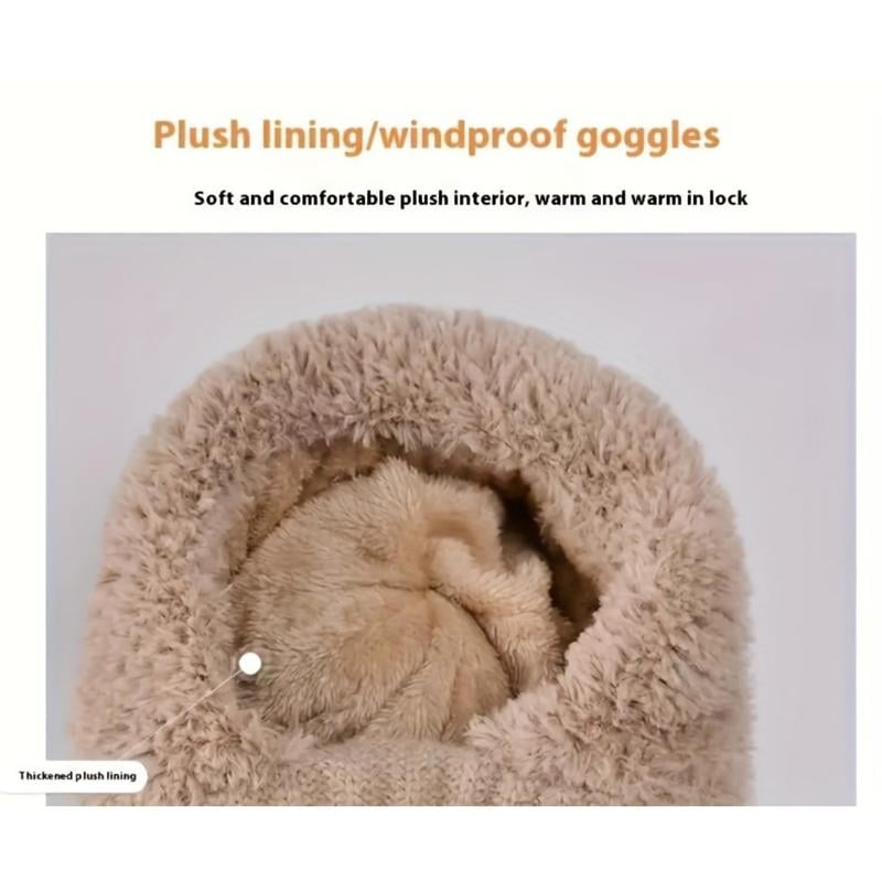 All-in-One Knitted Hat & Scarf – Women's Winter Warm Cap