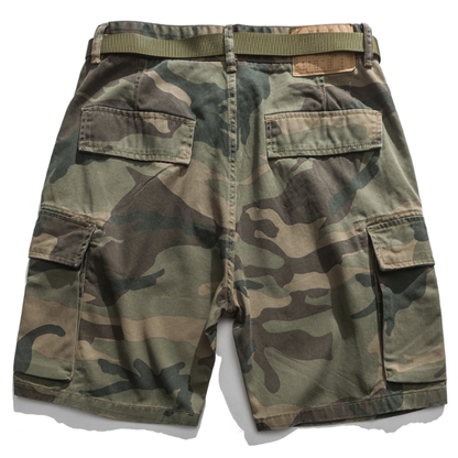 Classic Camo Men's Japanese Multi-pocket Design Outdoor Shorts