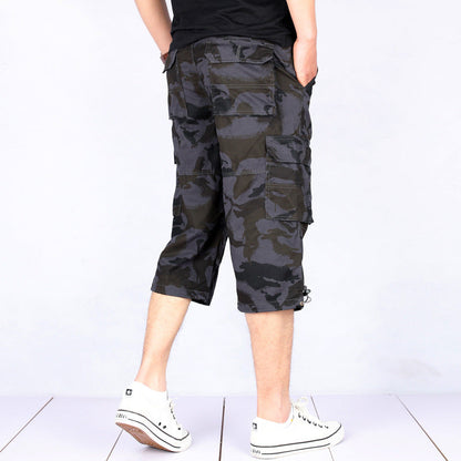 Max To 6XL Summer Camo Multi-Pocket Men's Shorts