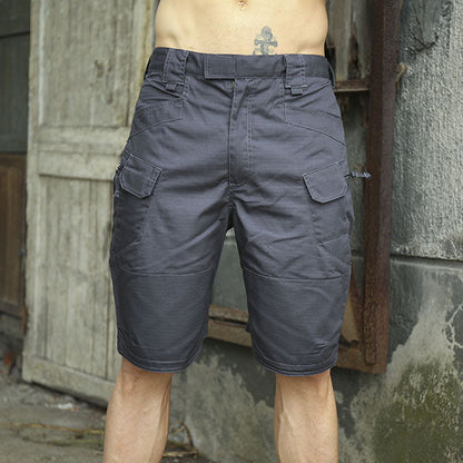 Outdoor Plaid Fabric Men's Shorts