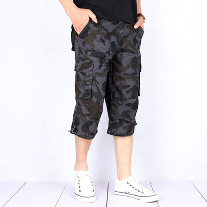 Max To 6XL Summer Camo Multi-Pocket Men's Shorts
