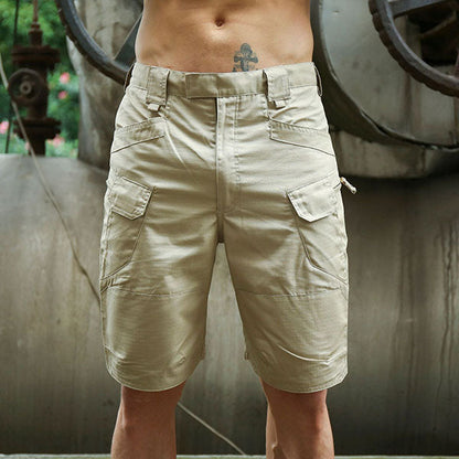 Outdoor Plaid Fabric Men's Shorts