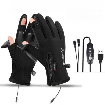 Crestsport™ Outdoor Heated Gloves Windproof and Waterproof