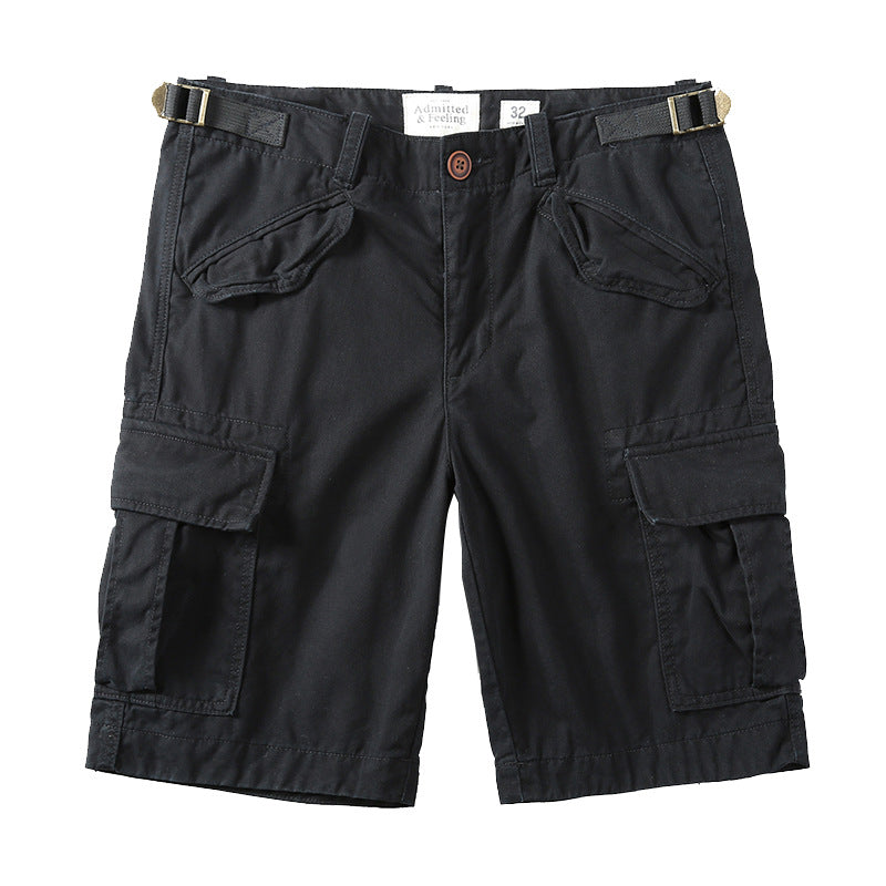 Casual Cotton Elastic Camouflage Men's Cargo Shorts