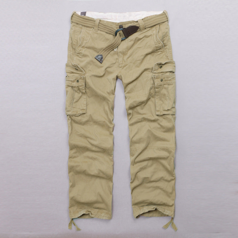 Casual Camo Military Multi-pocket Men's Straight Pants