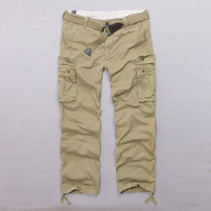 Casual Camo Military Multi-pocket Men's Straight Pants