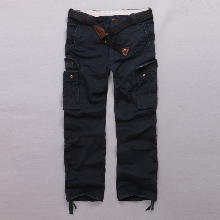 Casual Camo Military Multi-pocket Men's Straight Pants