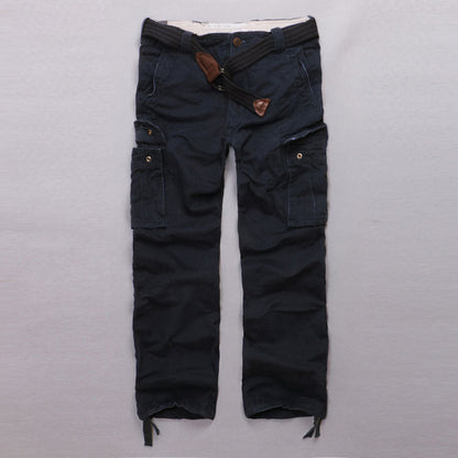 Casual Camo Military Multi-pocket Men's Straight Pants