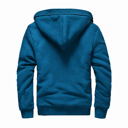 Men’s Ultra-Warm Fleece-Lined Hooded Jacket