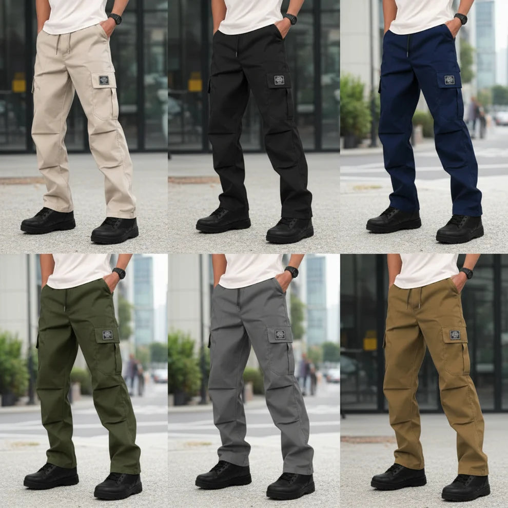 Men’s Cargo Pants For All-Season Daily Wear | Straight-Leg | Slim Fit | Multicolor Pocket