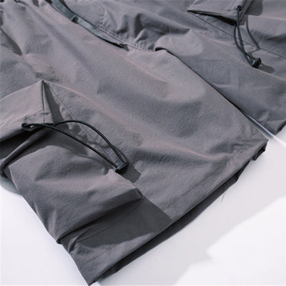 Men's Solid Color Elastic Waist Thin Shorts