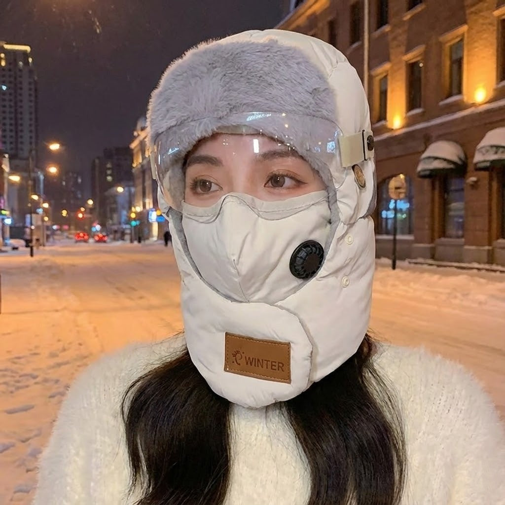 Full-Face Thermal Winter Hat – Windproof & Warm