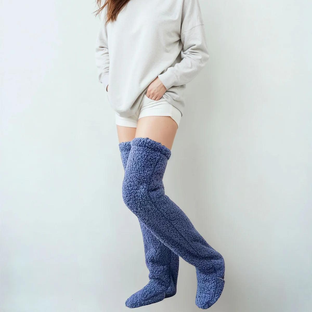 Cozy Over-the-Knee Fleece Socks