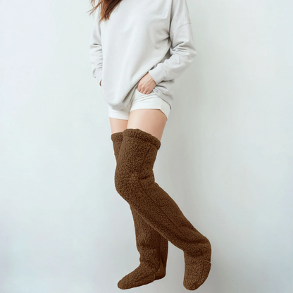 Cozy Over-the-Knee Fleece Socks