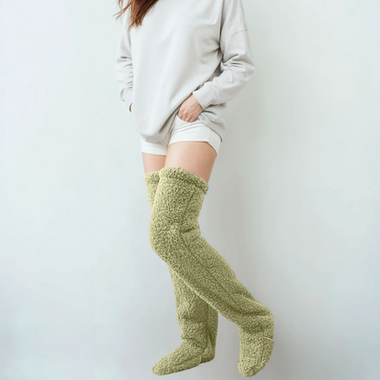 Cozy Over-the-Knee Fleece Socks
