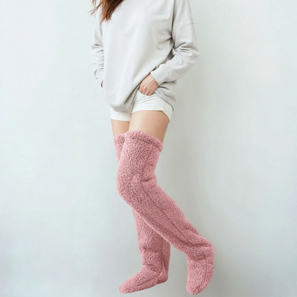 Cozy Over-the-Knee Fleece Socks
