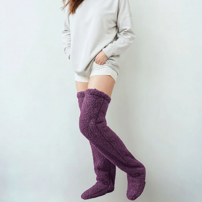 Cozy Over-the-Knee Fleece Socks