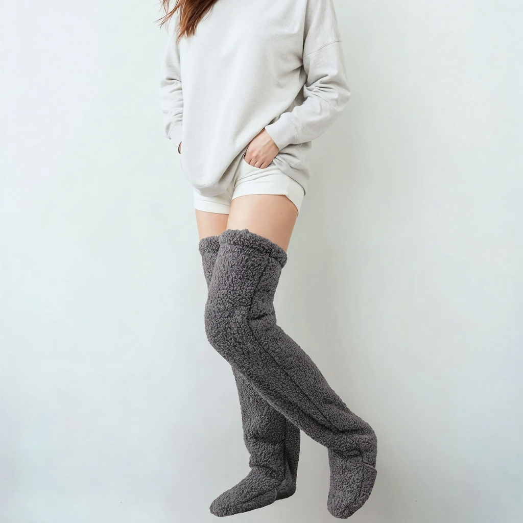 Cozy Over-the-Knee Fleece Socks