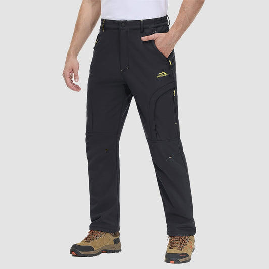 Men's Outdoor Hiking Pants - Fleece-Lined & Water-Resistant