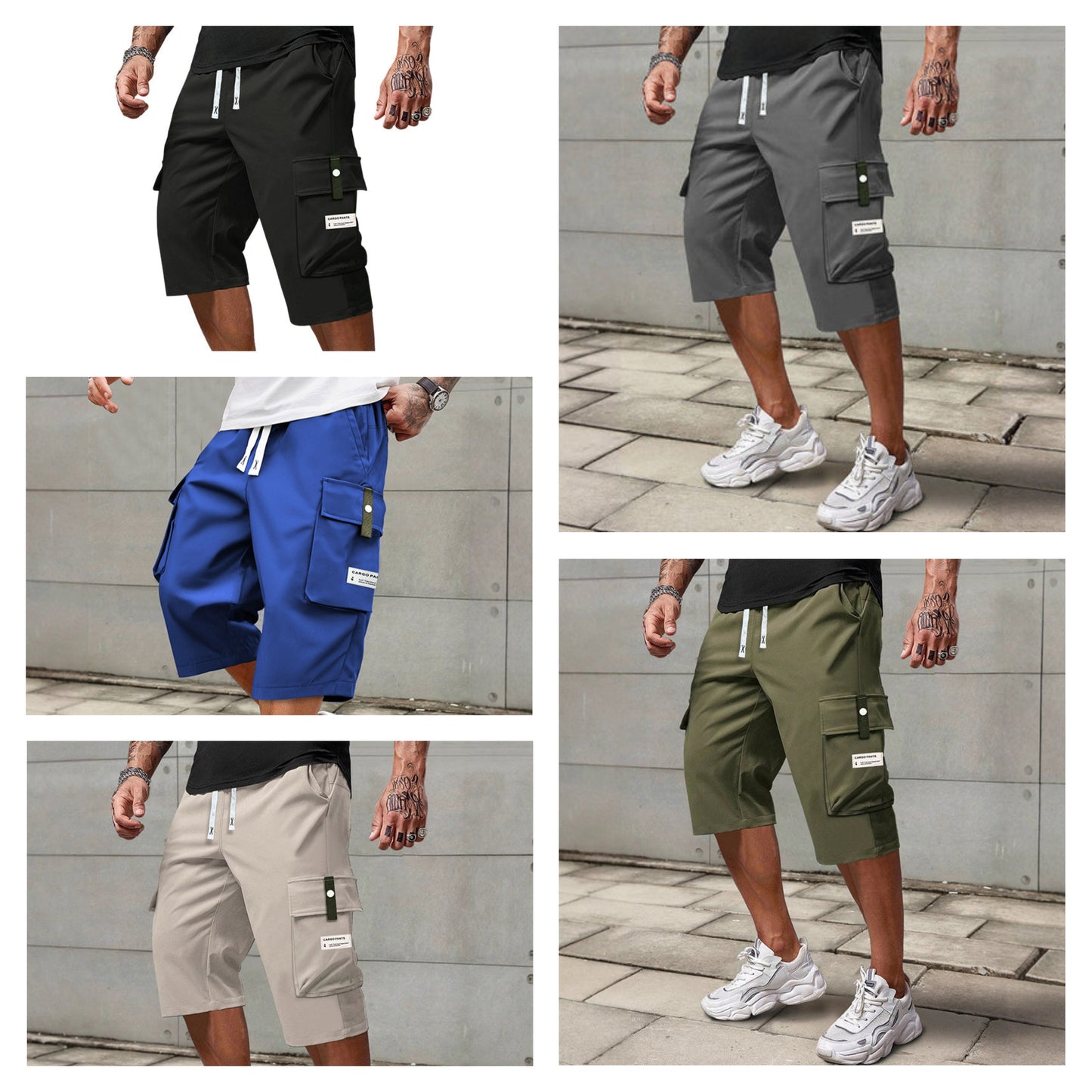 ⏳LAST DAY SALE 50% OFF !!📢Men's Casual Drawstring Capri Cargo Pants-Buy 2 Get Free Shipping Today!