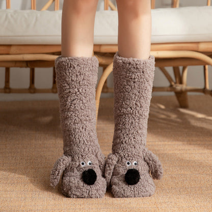 CrestSport Ultra-thick Cute Puppy Slipper Home Socks
