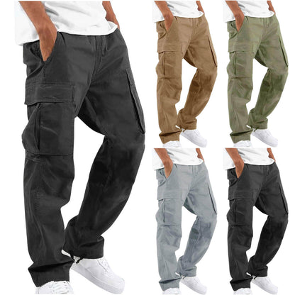 Men's Military-Inspired Multi-Pocket Cargo Pants