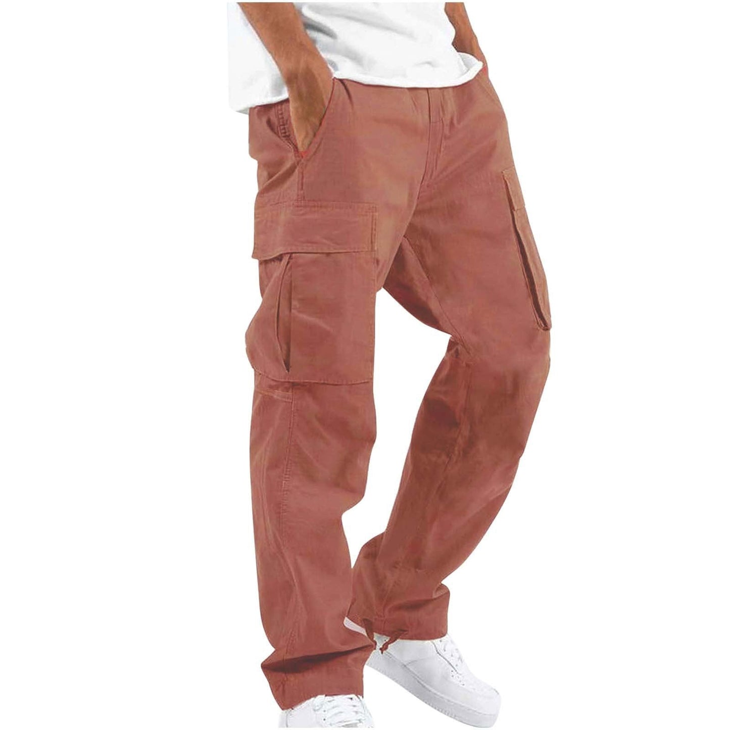 Men's Military-Inspired Multi-Pocket Cargo Pants