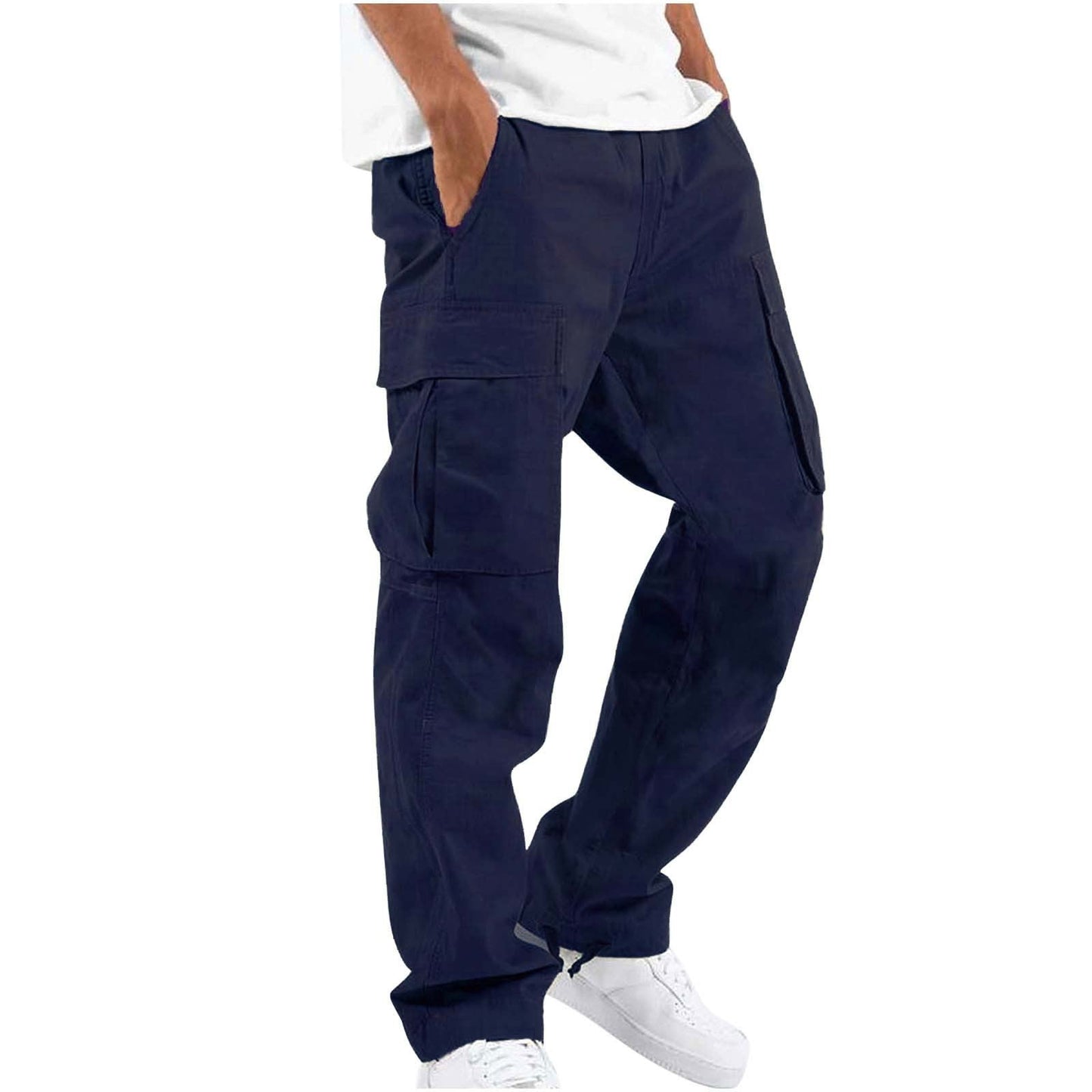 Men's Military-Inspired Multi-Pocket Cargo Pants
