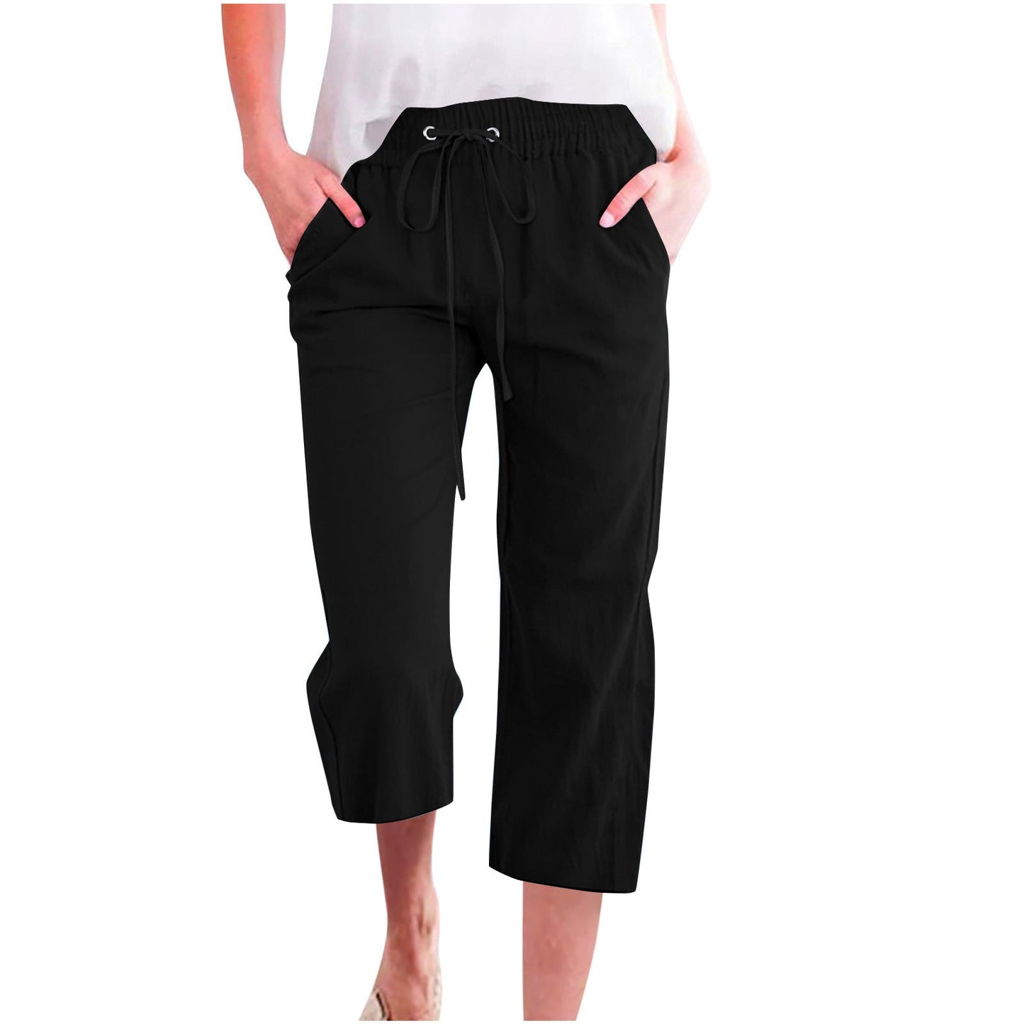 Women's Cotton Cropped Pants