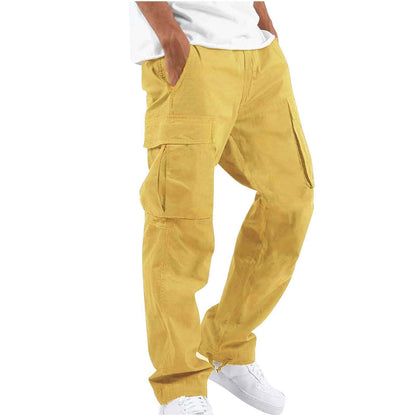 Men's Military-Inspired Multi-Pocket Cargo Pants