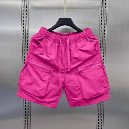 Men’s Cotton-Blend Cargo Shorts – Fifth Pants / Mid-Length