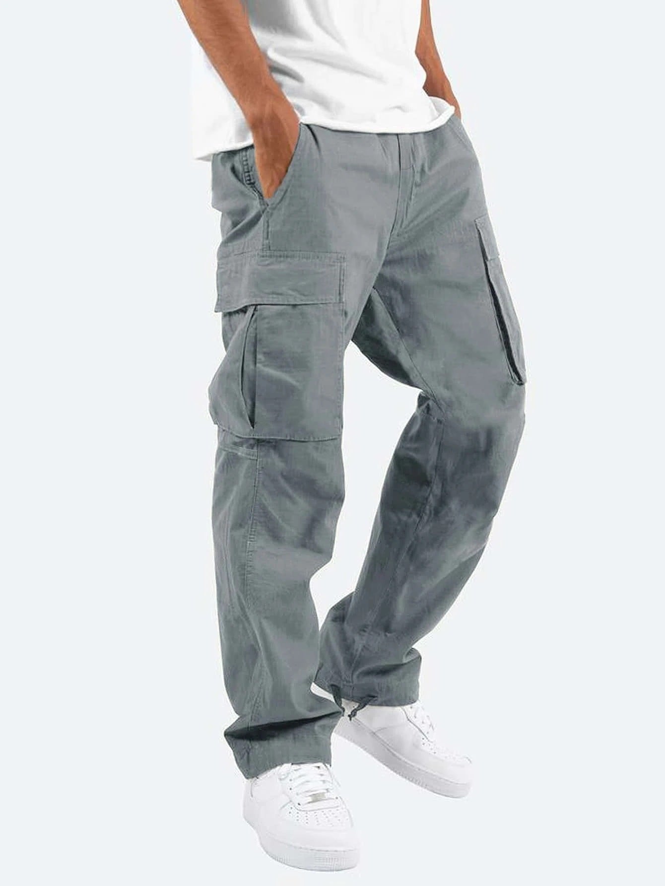 Men's Military-Inspired Multi-Pocket Cargo Pants