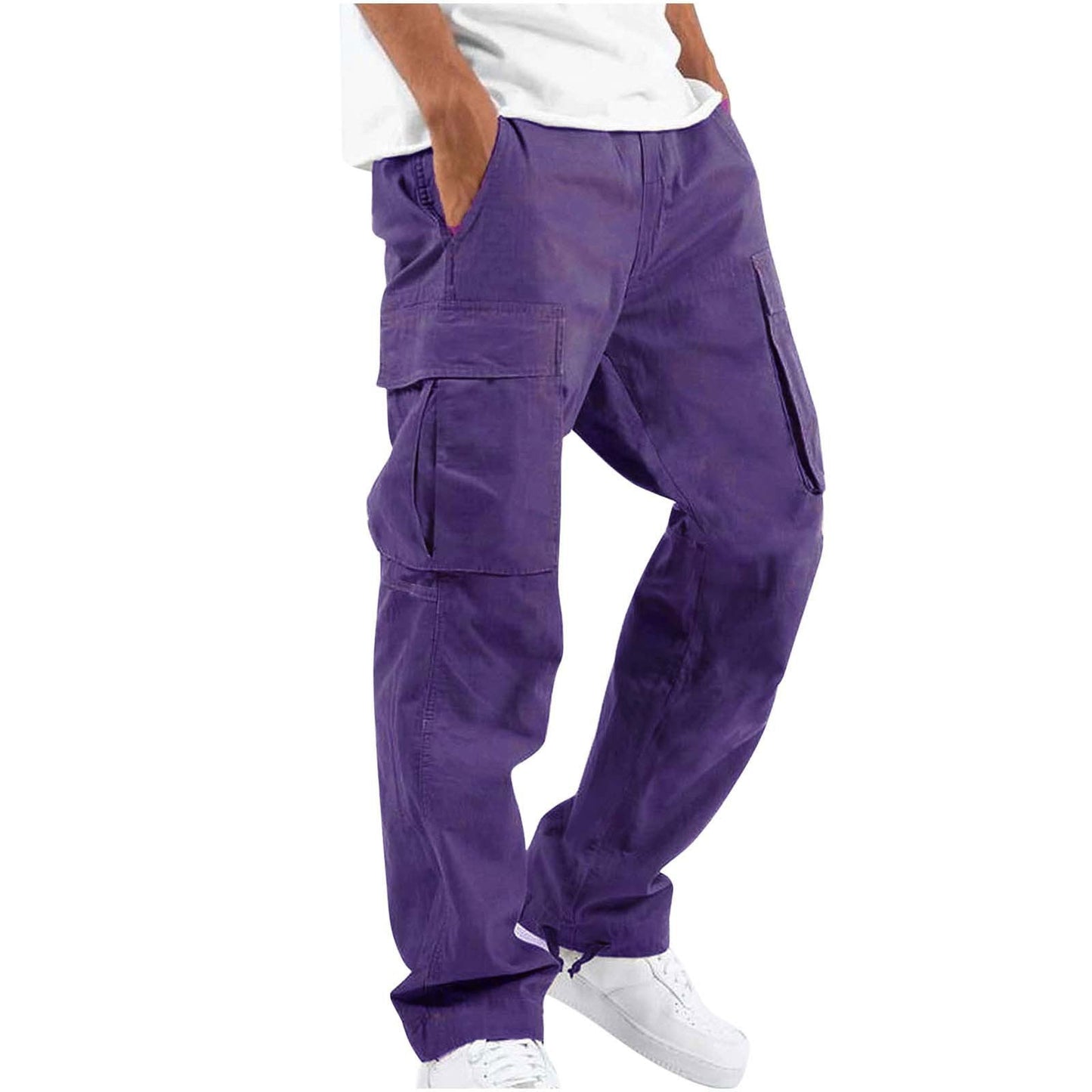 Men's Military-Inspired Multi-Pocket Cargo Pants