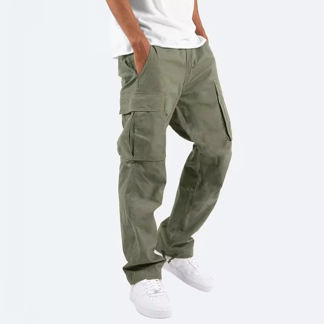 Men's Military-Inspired Multi-Pocket Cargo Pants