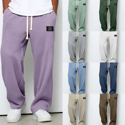 Men’s Lightweight Waffle Knit Summer Pants