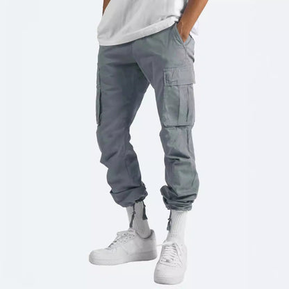 Men's Military-Inspired Multi-Pocket Cargo Pants
