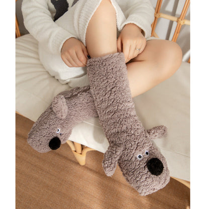 CrestSport Ultra-thick Cute Puppy Slipper Home Socks