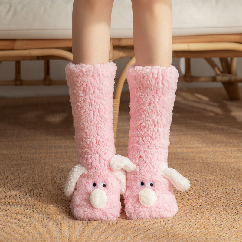 CrestSport Ultra-thick Cute Puppy Slipper Home Socks