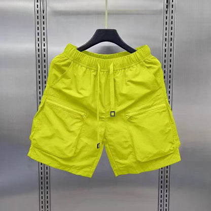 Men’s Cotton-Blend Cargo Shorts – Fifth Pants / Mid-Length