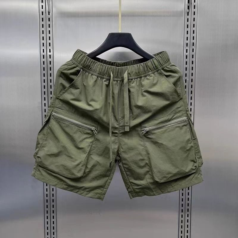 Men’s Cotton-Blend Cargo Shorts – Fifth Pants / Mid-Length
