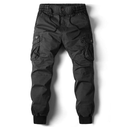 Men's Multi Pocket Elastic Cuff Cargo Pants