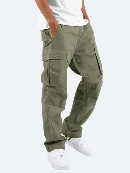 Men's Military-Inspired Multi-Pocket Cargo Pants