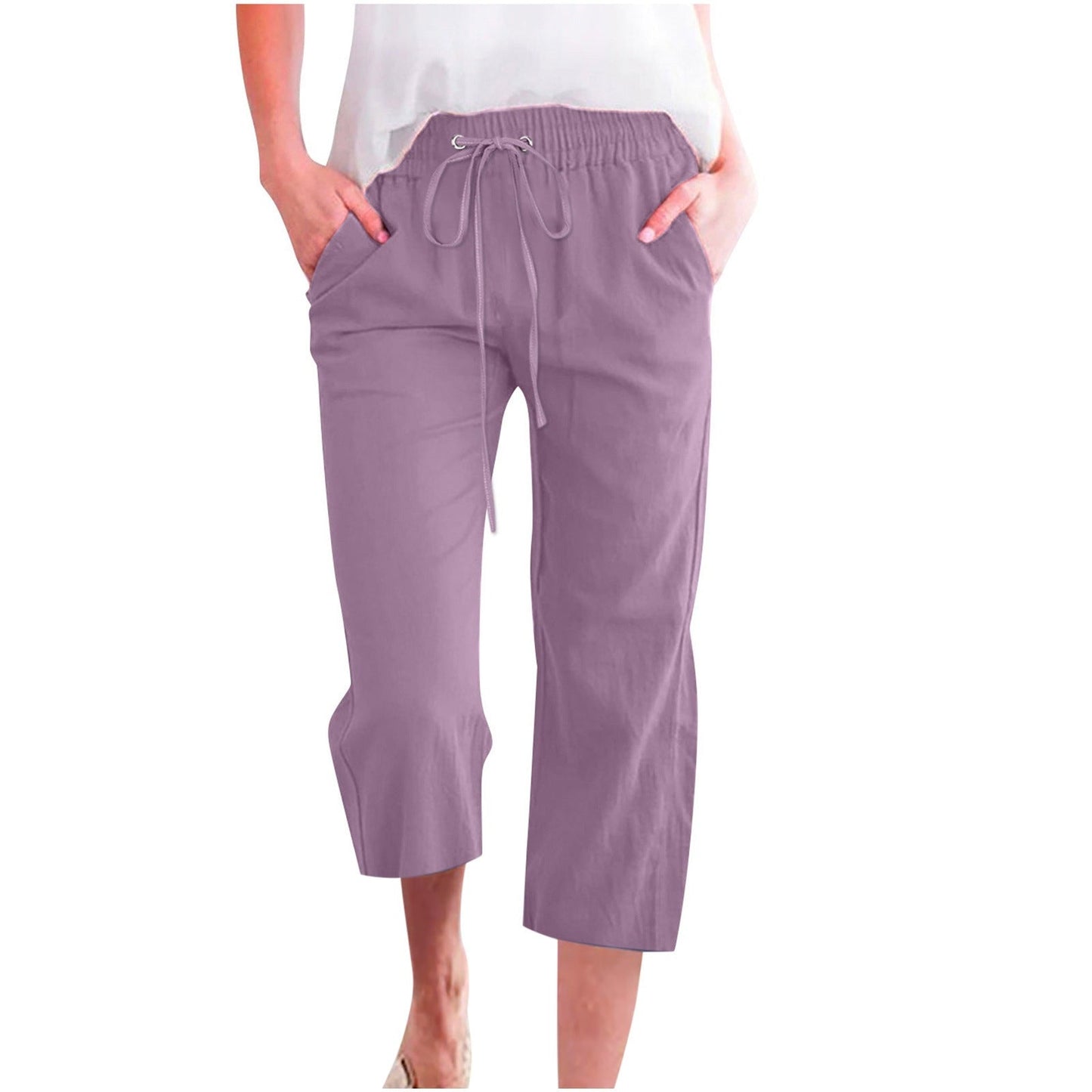 Women's Cotton Cropped Pants