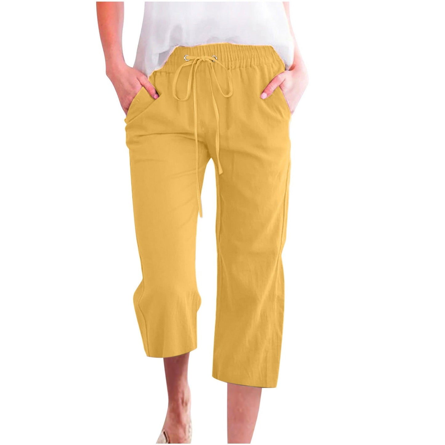 Women's Cotton Cropped Pants